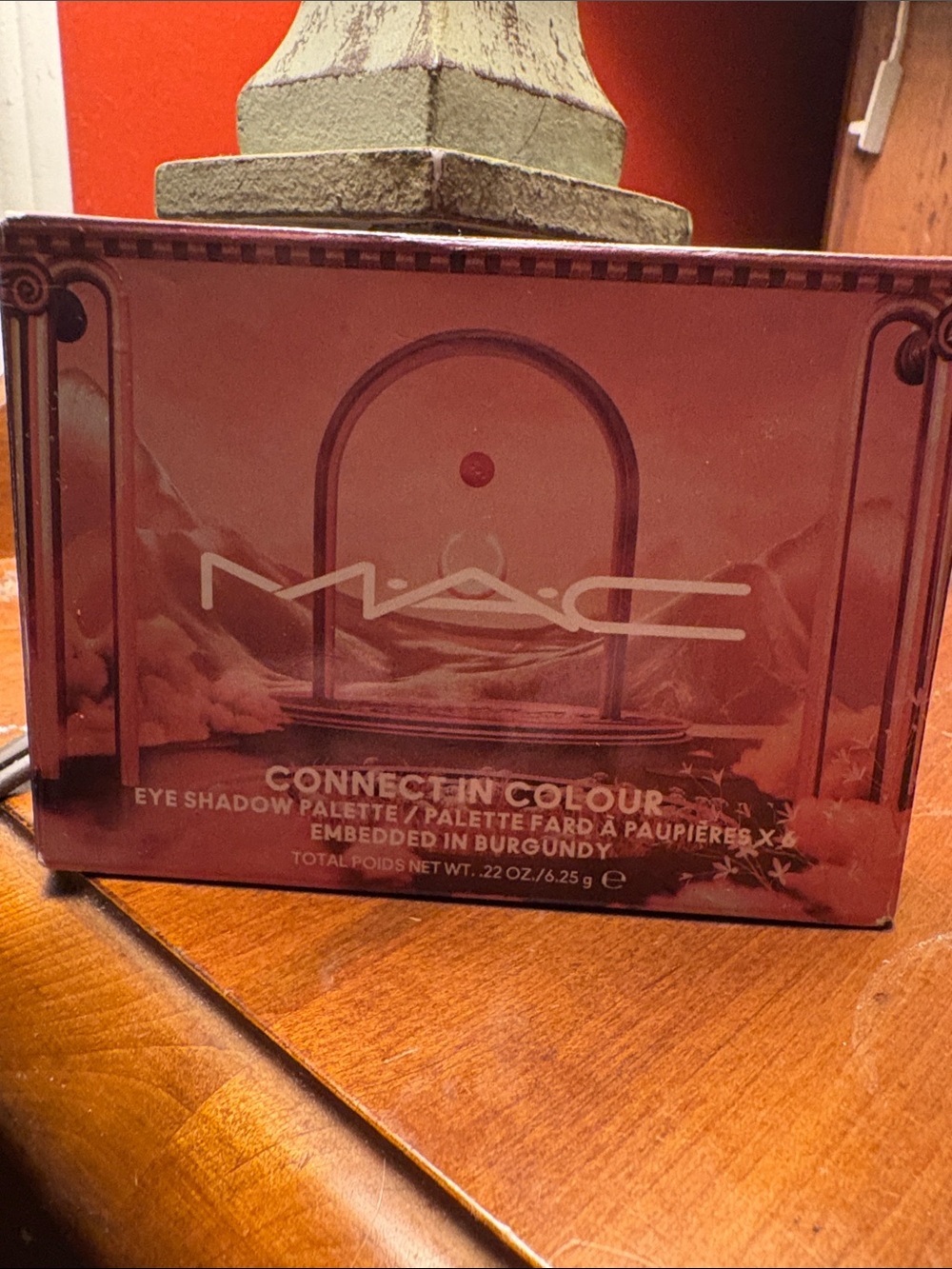 MAC connect in color eyeshadow palette burgundy